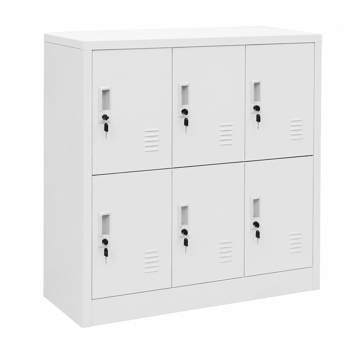 Armadio multifunzionale in Acciaio con Serratura 90x45x92,5 cm, Grigio Chiaro