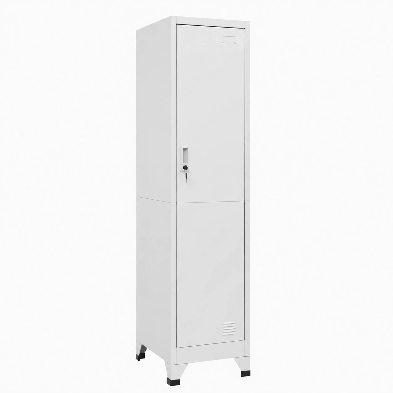 Armadietto Metallo con Serratura per Ufficio 38x45x180 cm