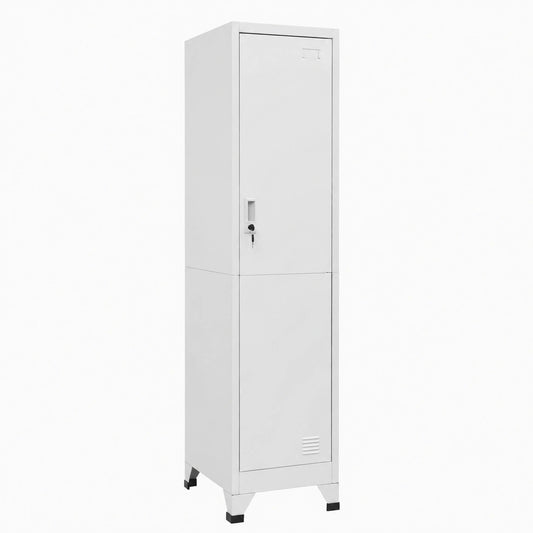 Armadietto Metallo con Serratura per Ufficio 38x45x180 cm