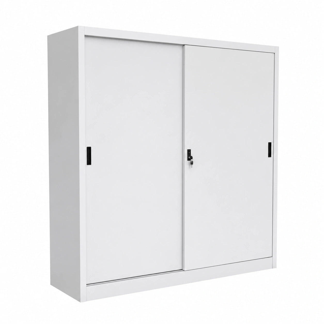 Armadio in Metallo con Ante Scorrevoli per Ufficio 120x45x200 cm