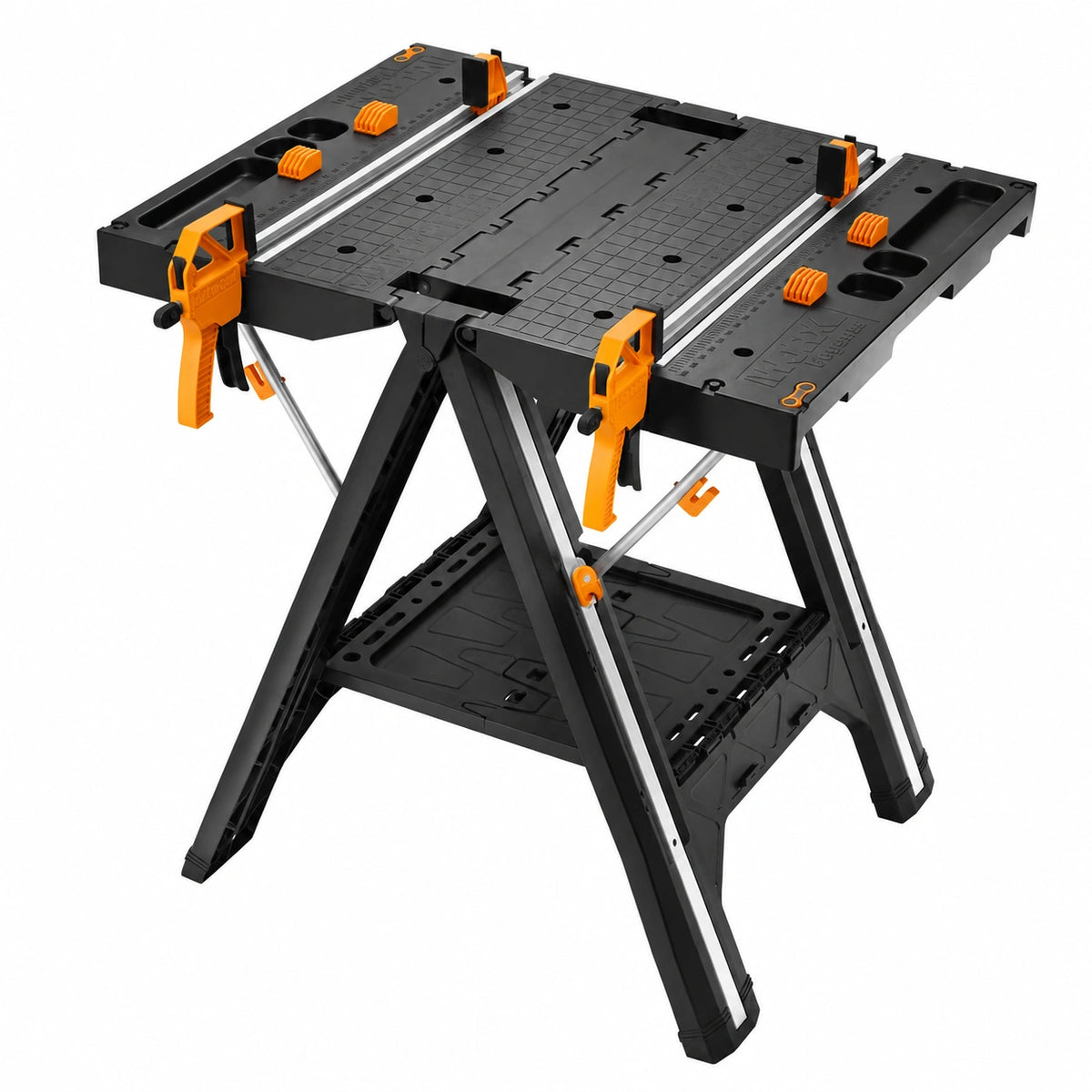 WORX WX051 Banco da Lavoro Pieghevole Portatile con Morsetti Integrati, Modello Pegasus
